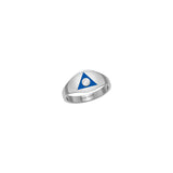 Al-Anon Solid Gold Ring with Blue Enamel GRI2562