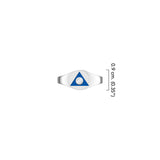 Al-Anon Solid Gold Ring with Blue Enamel GRI2562
