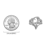 Love of The Mythical Celtic Heart Raven Solid Gold Ring GRI2565