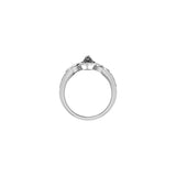 Triple Snake with Celtic Heart Solid Gold Ring GRI2567
