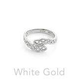 Celtic Knot Infinity Solid Gold Band Ring GRI2617