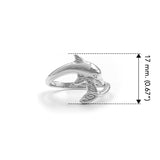 Celtic Dolphin Solid Gold Ring