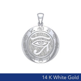 Eye of the Universe 14K White Gold Pendant WTP1584