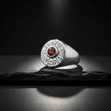 Wheel of the Year Silver Ring