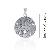 Sparkle like Sand Dollar on the shore ~ Sterling Silver Pendant JP026