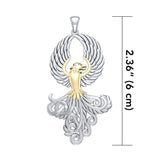 Majestic Phoenix Silver and Gold Pendant MPD5071