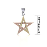 Five-Pointed Star Three Tone Pendant OTP1441