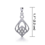 Celtic Knotwork Teardrop Sterling Silver Pendant TP092 by TP092