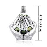 A clear landscape of our palms ~ Dali-inspired fine Sterling Silver Jewelry Pendant TPD1155 - Jewelry