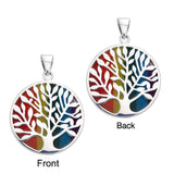 Tree of Life Sterling Silver Double Sided Pendant TPD3257-MOD