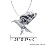 Behind the Mystery of the Mythical Raven Sterling Silver Pendant TPD3382