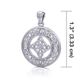 Celtic Knotwork Sterling Silver Pendant TPD728