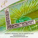 12 Zodiac Symbols Silver Necklace with round Birthstone of your choice - Jewelry