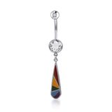 Rainbow Teardrop Belly Button Ring BJ027 - Jewelry