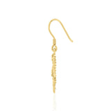 Seahorse Filigree Hook Earrings in 14k Gold GER1714