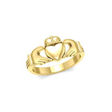 Claddagh Solid Gold Ring GMG058-R - Jewelry