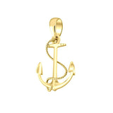 Anchor and Rope Gold Pendant GMG635 - Jewelry