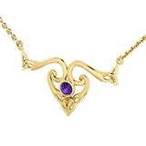 Modern Celtic Solid Gold Necklace GNC162
