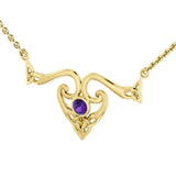Modern Celtic Solid Gold Necklace GNC162 - Jewelry