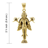 Oberon Zell Goddess Lillith Solid Gold Pendant GPD1118