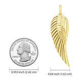 Angel Wing 14K Yellow Gold Pendant GPD2932