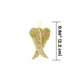 Angel Wings Solid Gold Pendant GPD2934
