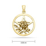 Rose Gold with Five-Pointed Star Pendant GPD3136