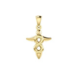 Infinity Angel Solid Gold Pendant GPD3868