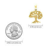 Tree of Life 14K Yellow Gold Pendant GPD3915 - Jewelry