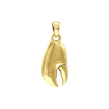 Lobster Claw Solid Gold Pendant GPD4408 - Jewelry