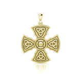 Brigid Ashwood Templar Celtic Cross Solid Gold Pendant GPD458 Luxury Celtic Jewelry Gift For Her by GPD458