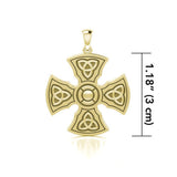 Brigid Ashwood Templar Celtic Cross Solid Gold Pendant GPD458 Luxury Celtic Jewelry Gift For Her by GPD458