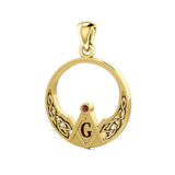 Unfold the Symbolism of the Celtic Mason Gold Pendant GPD5022