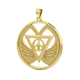 Peace of Feminine Power Solid Gold Pendant GPD5133 - Jewelry