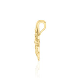 Whale Tail Filigree Pendant in 14k Gold GPD5145 - Jewelry