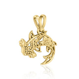 Hammerhead Shark Filigree Pendant in 14k Gold GPD5146 - Jewelry
