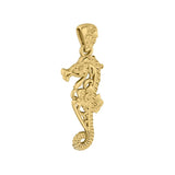 Seahorse Filigree Pendant in 14k Gold GPD5147