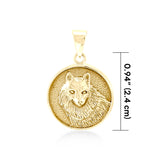 Wonderful Wolf Solid Gold Pendant GPD5475