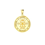 Sigil of the Archangel Raziel Solid Gold Pendant (Small) GPD5485