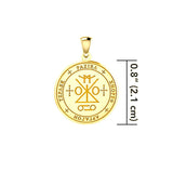Sigil of the Archangel Raziel Solid Gold Pendant (Small) GPD5485 - Jewelry