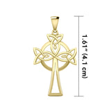 Celtic Cross Solid Gold Pendant GPD5638