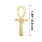 Celtic Ankh Solid Gold Pendant GPD5664 - Jewelry