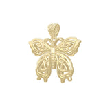 Celtic Butterfly Solid Gold Pendant GPD5688
