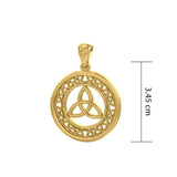 Embrace the Enduring Symbolism: Celtic Trinity Knot Solid Gold Pendant - GPD711 | Unite Mind, Body, and Spirit - Jewelry