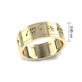 Steve Miller Inanna or Ishtar Goddess Yellow Gold Spinner Ring GRI2159