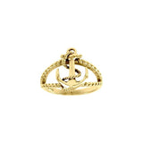 Anchor Solid Gold Ring GRI1461