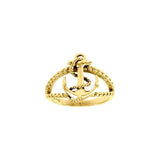 Anchor Solid Gold Ring GRI1461 - Jewelry