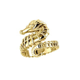 Seahorse Solid Gold Wrap Ring GRI1859