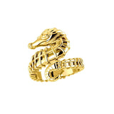 Seahorse Solid Gold Wrap Ring GRI1859 - Jewelry