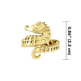 Seahorse Solid Gold Wrap Ring GRI1859 - Jewelry